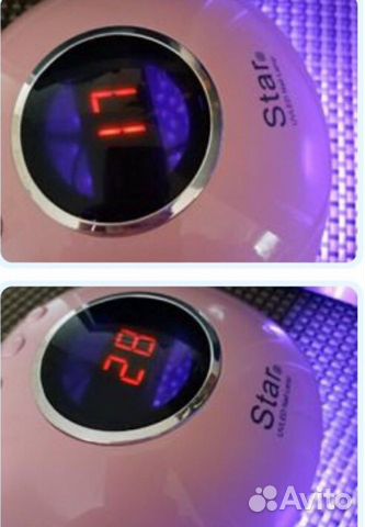 Лампа для маникюра новая+3 гель лака в подарок