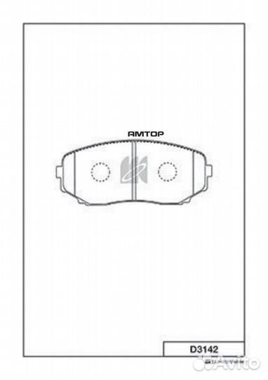 Kashiyama D3142 Колодки тормозные дисковые Kashiya