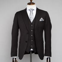 Мужской classic костюм черный новый тройка, Москва