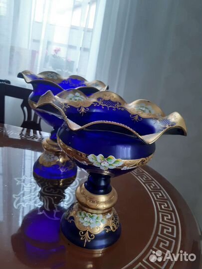 Ваза для фруктов богемия