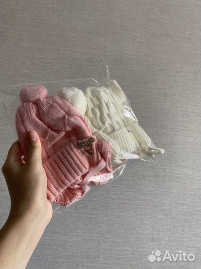 Шапки зимние для новорождённых