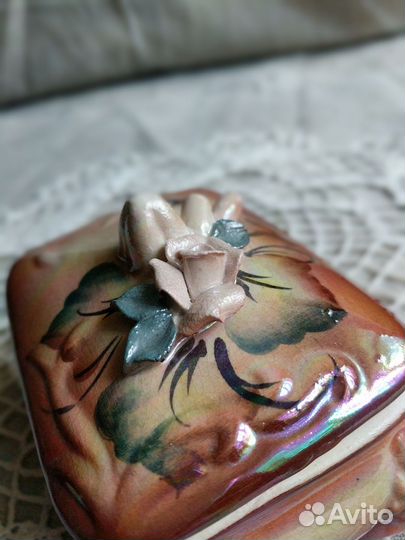 Шкатулка керамическая