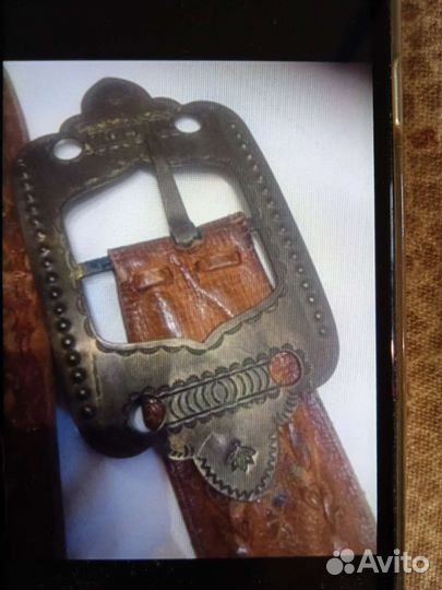 Ремень натуральная кожа этнический