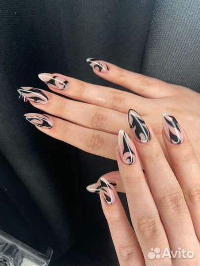 Маникюр наращивание
