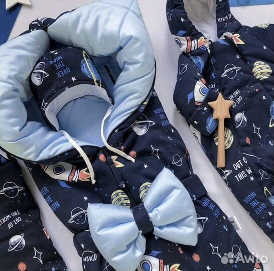 Детский комбинезон зимний тёплый + практичный конв