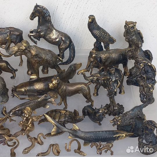 Бронзовые статуэтки животных на подарок Литьё