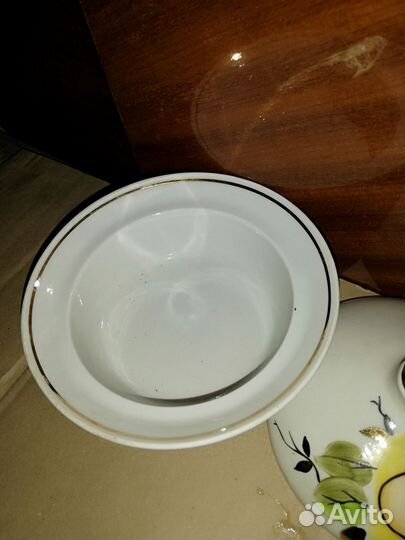 Масленка фарфор СССР, новая