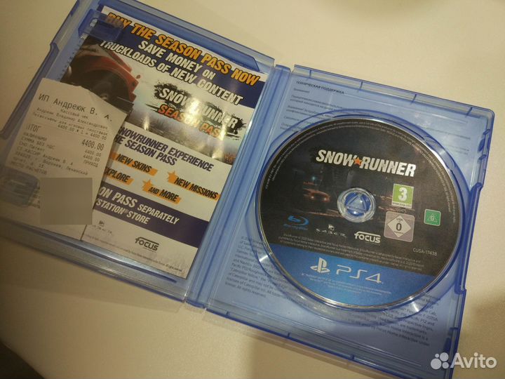Диск PS4 Snowrunner русский для детей