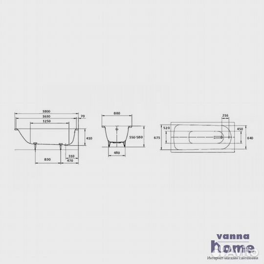 Стальная ванна Kaldewei Saniform Plus 375-1 180x80