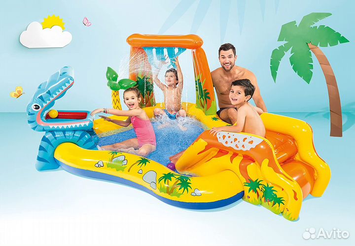 Игровой надувной центр Intex 249х191х109см, 57444