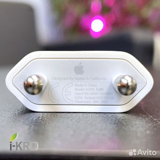 Зарядка iPhone 5Вт (Строго оригинал, Новый)