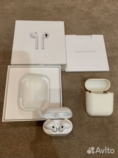 Беспроводные наушники apple airpods оригинал