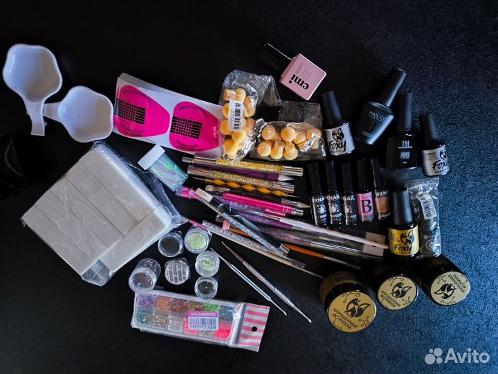 Гели для наращивания Набор. Топ. База.Foхy