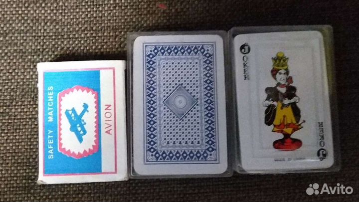 Карты игральные,маленькие 6*4 см,картон,новые