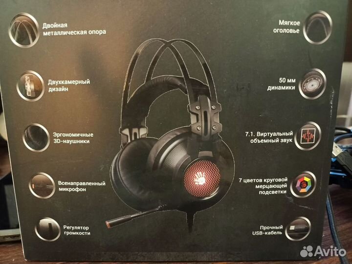 A4Tech Игровые наушники с микрофоном