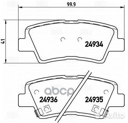 Колодки торм. диск. зад. Geely Atlas (18) PF27