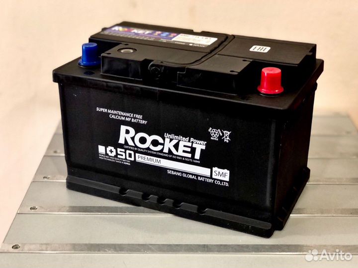 Аккумулятор Rocket 71 ah обр. пол