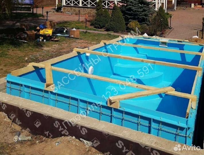 Чаша для бассейна 5,7х2,8 пластиковая