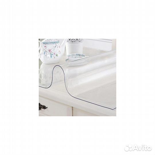 Клеенка силиконовая гибкое стекло прозрачная Dekor