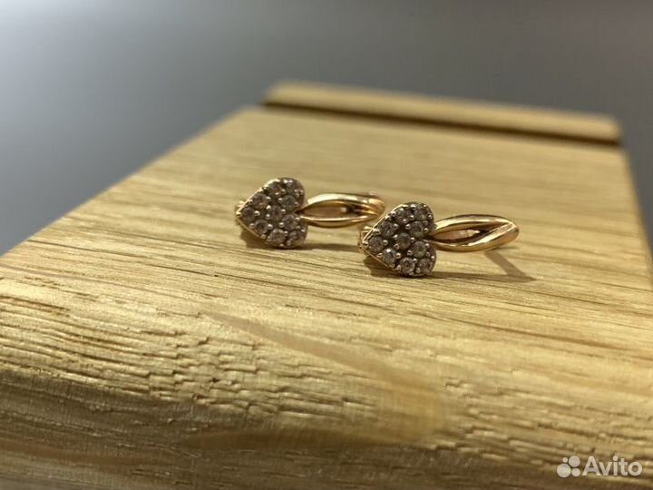 Серьги 585 пробы, р.0