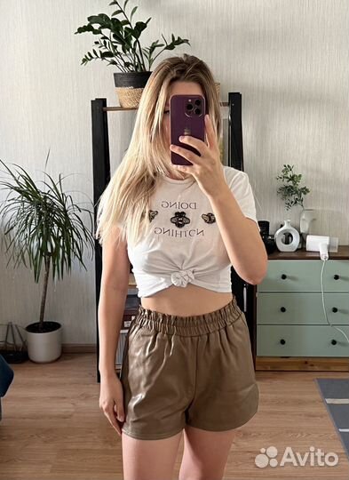 Шорты кожаные S 44