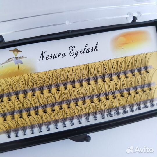 Ресницы пучки и клей для накладных ресниц