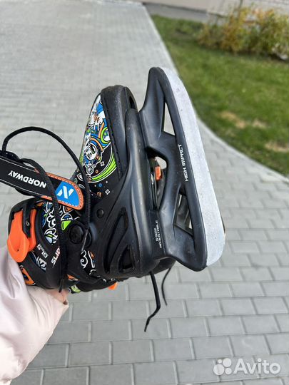 Коньки детские раздвижные 26-31р