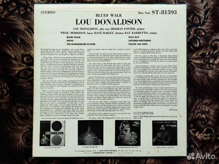 Lou Donaldson – Blues Walk – Japan 1984 Stereo #1