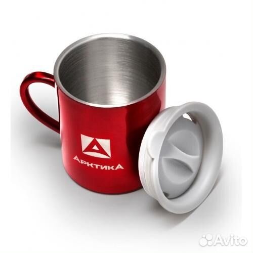 Термокружка питьевая 0,4 л. цвет красный тм Арктик