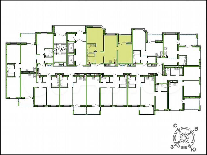 2-к. квартира, 68,5 м², 5/16 эт.