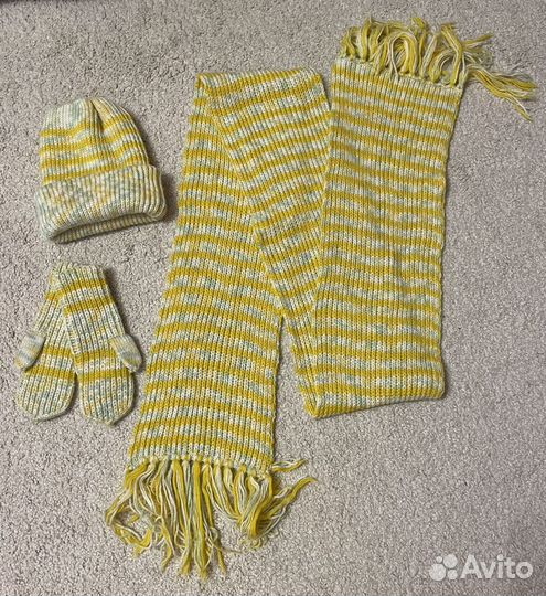 Комплект (шапка, шарф, варежки)