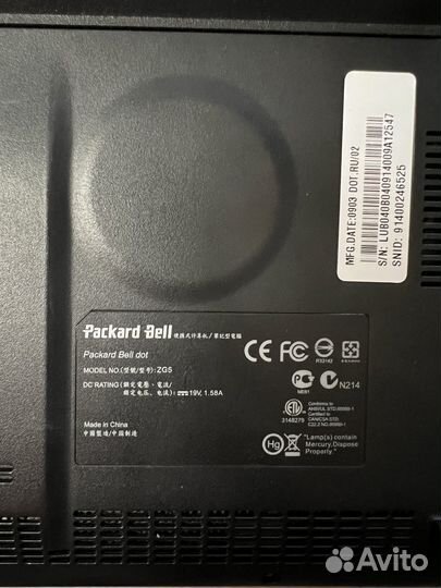 Нэтбук packard bell