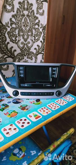 Штатный магнитофон хендай солярис2