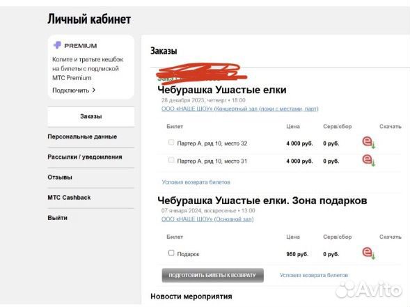Билеты на новогоднюю елку