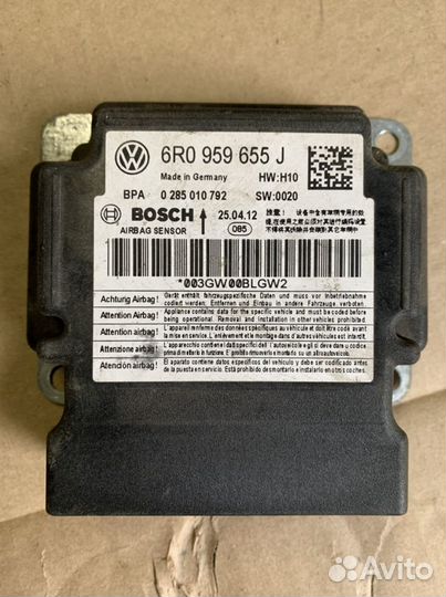 Блок управления Airbag Volkswagen Polo седан