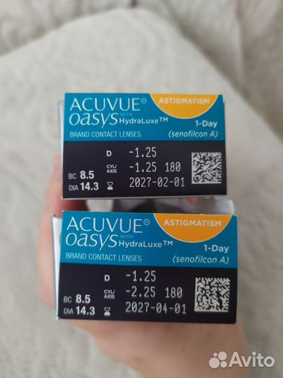 Линзы ежедневные Acuvue Oasys for Astigmatism