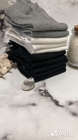 Носки укороченные спортивные тонкие