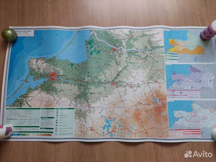 Карта Калининградской области 2002 год