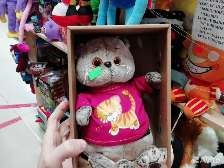 Игрушка Кот Басик новый оригинал котик 19 см