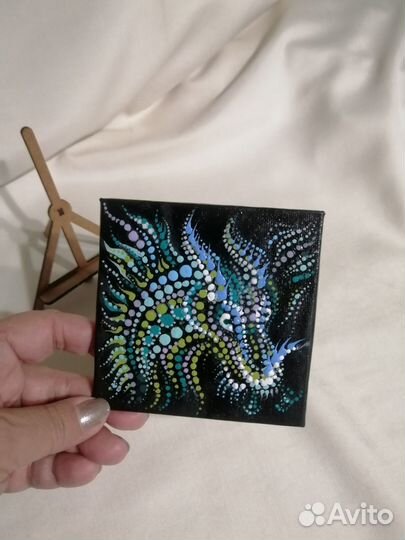 Картина миниатюра дракон