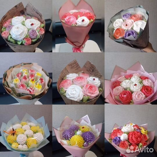 Съедобные букеты из зефира