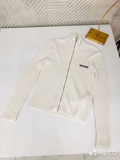 Кофта Miu Miu черная белая