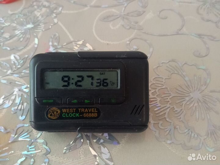 Часы пейджер West travel clock-6688B