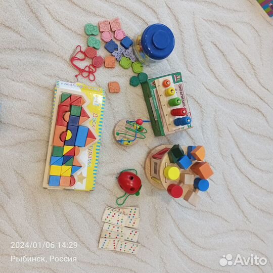 Деревянные игрушки пакетом или штучно, б/у