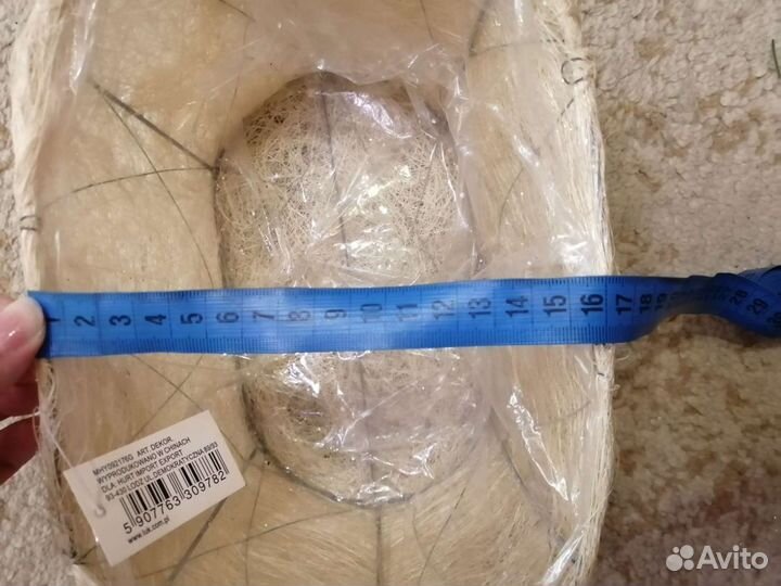 Флористические кашпо из сизаля