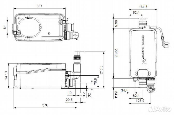 Установка grundfos Sololift2 D-2