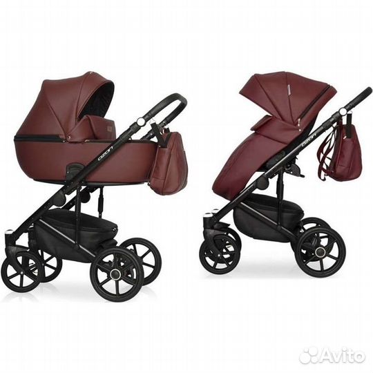 Коляска 2 в 1 эко кожа