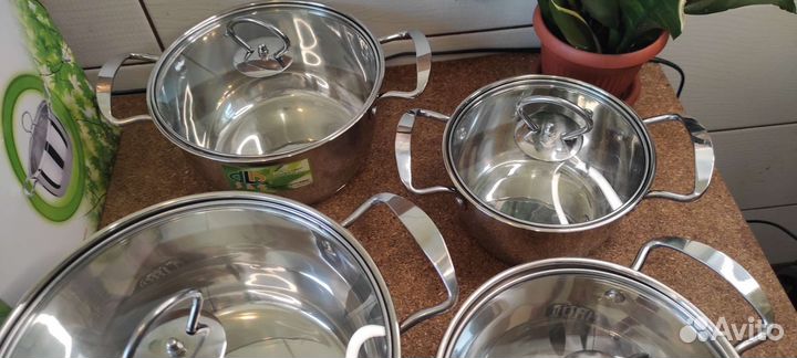 Кастрюля набор простые+индукционные плиты
