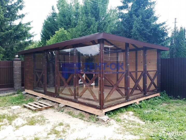 Жидкие окна для беседки