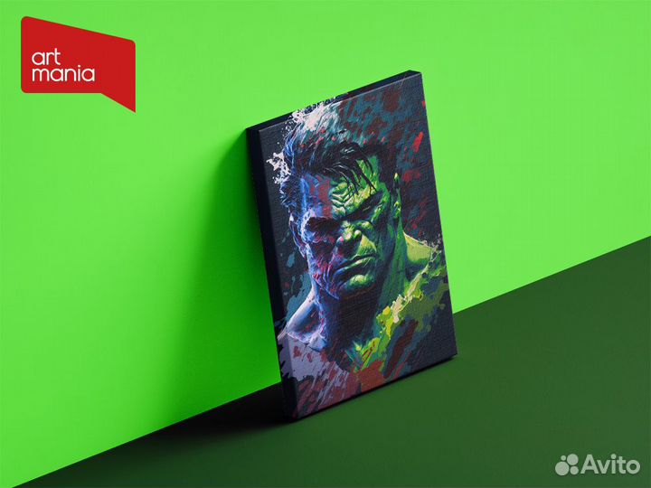 Картина на холсте «Халк» из серии «Супергерои»